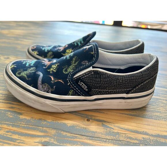 Glow in the Dark Vans Dinosaur 13.5 Easy Slip On - Picture 4 of 7